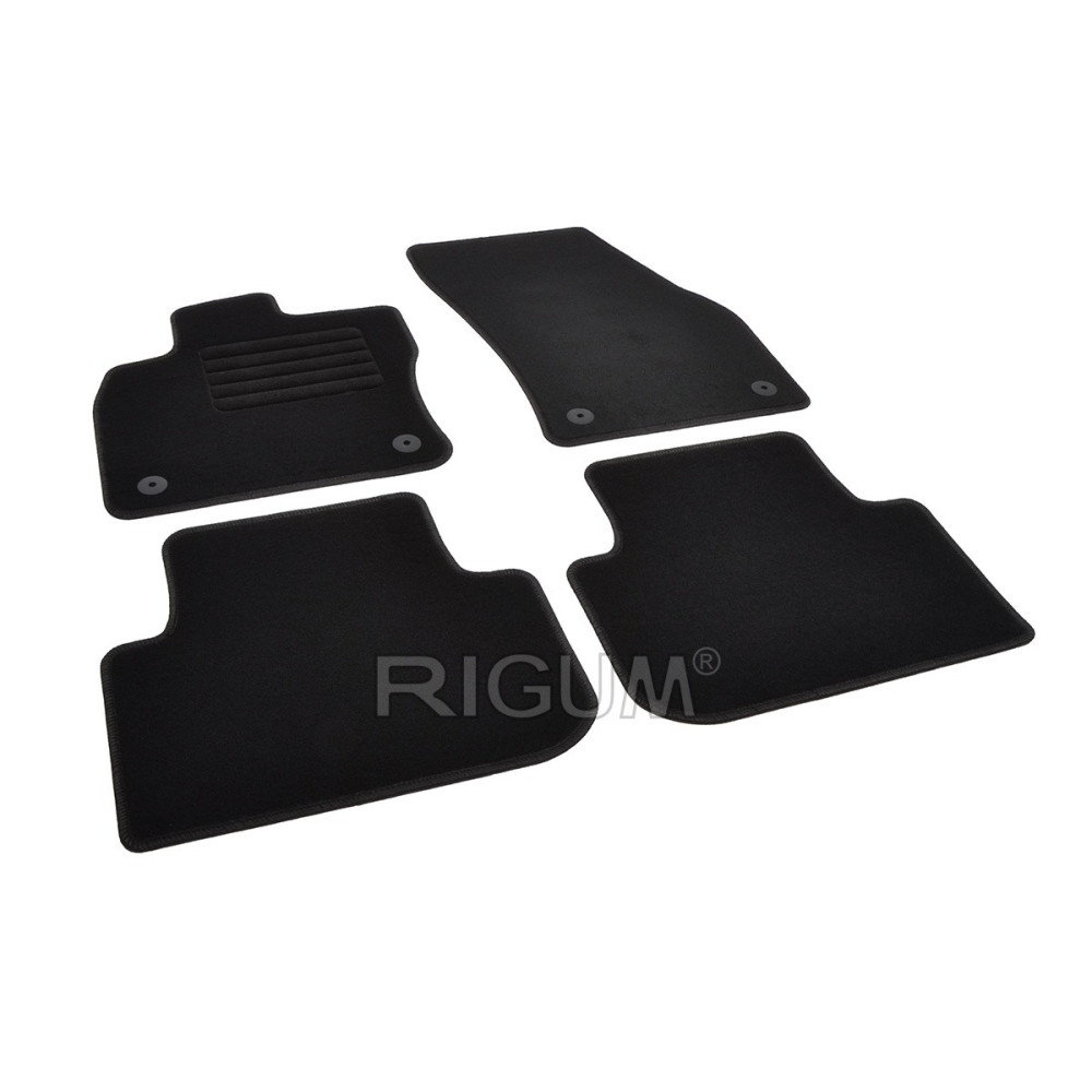 Car textile mats black VW TIGUAN (2016-...) RIGUM TEXTILE