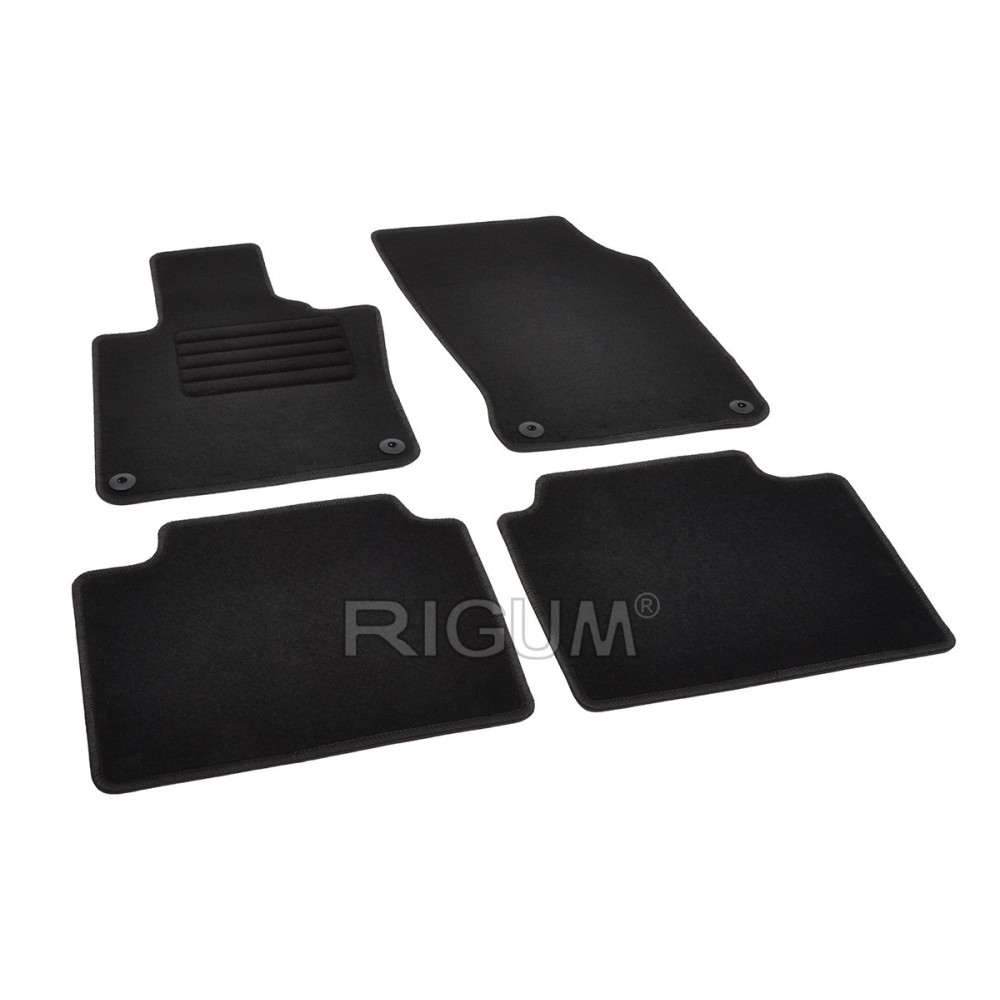 Car textile mats black VOLVO S90 (2016-...) RIGUM TEXTILE