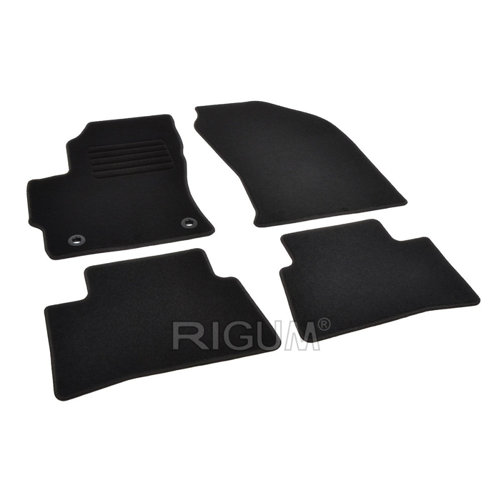 Car textile mats black TOYOTA COROLLA CROSS (2022-...) RIGUM TEXTILE