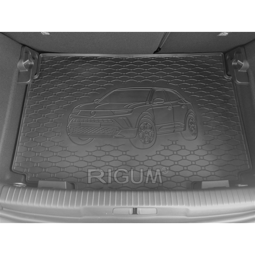 CAR RUBBER TRUNK MAT OPEL MOKKA II (2021-...) RIGUM 