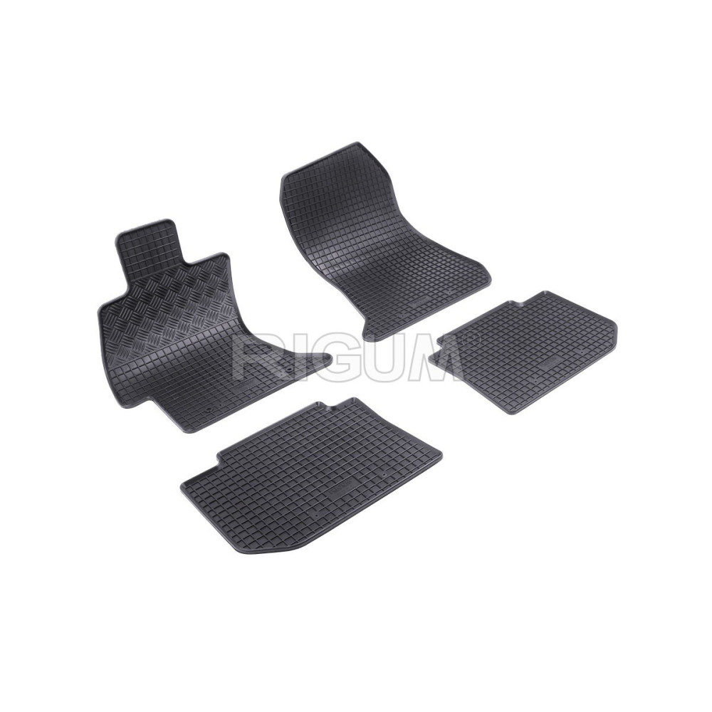 CAR RUBBER FLOOR MATS BLACK SUBARU LEVORG (2015-...) RIGUM