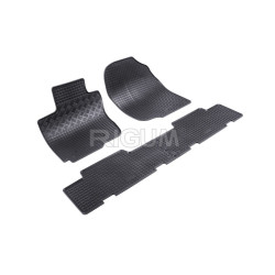 CAR RUBBER FLOOR MATS BLACK TOYOTA RAV4 (2006-2012) RIGUM