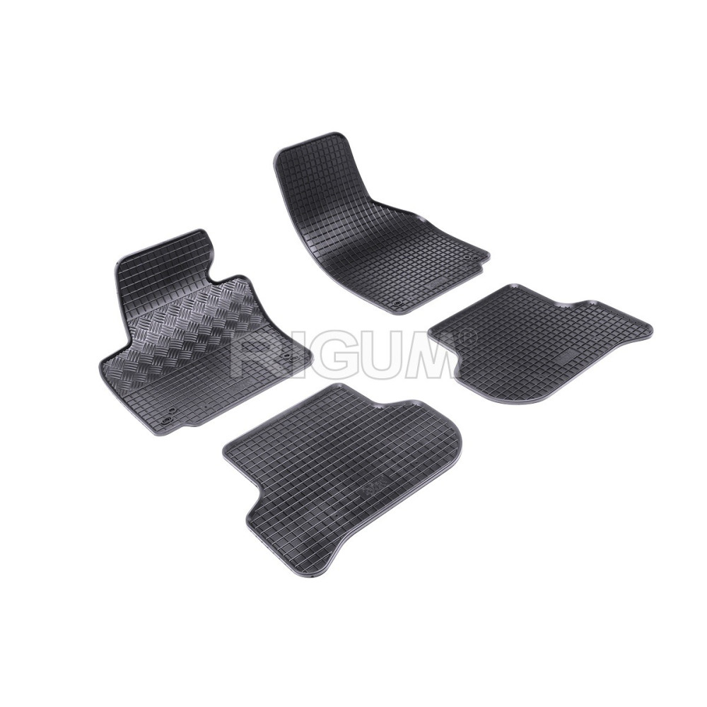 CAR RUBBER FLOOR MATS BLACK SEAT ALTEA/ ALTEA XL (2005-2014) RIGUM