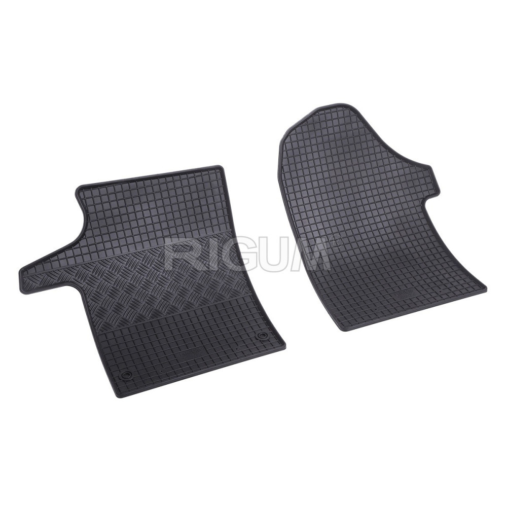 CAR RUBBER FLOOR MATS BLACK MB VITO/MB V-Class (2014-...) RIGUM