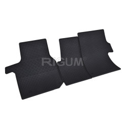 CAR RUBBER FLOOR MATS BLACK MAN TGE (2017-...) RIGUM