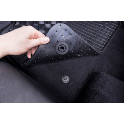 ALFOMBRILLAS DE GOMA NEGRAS PARA COCHE VOLVO XC60 II (2017-...) RIGUM