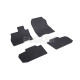 CAR RUBBER FLOOR MATS BLACK NISSAN LEAF (2017-...) RIGUM