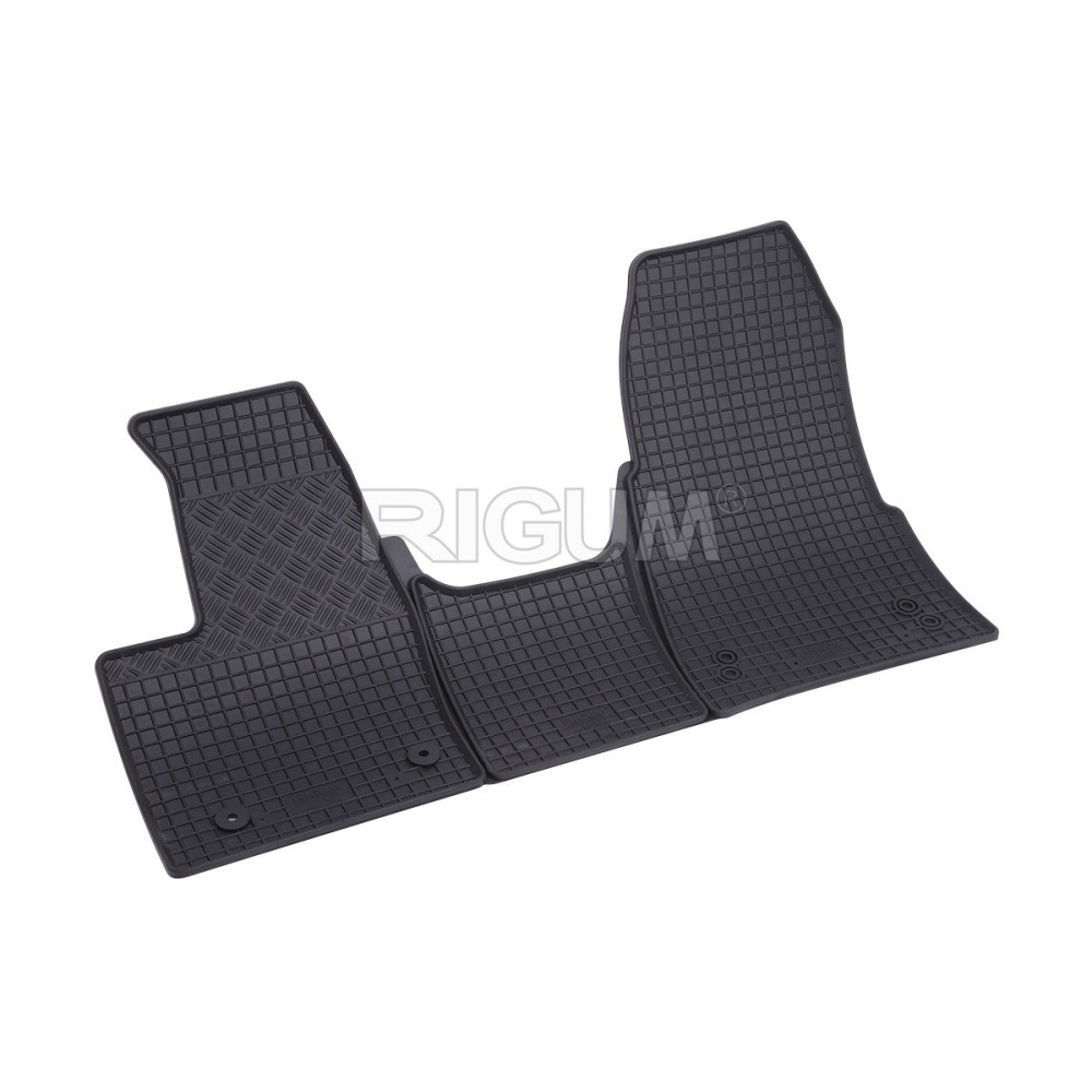 Car rubber mats FORD TOURNEO CUSTOM AUTOMATIC (2/3S.)(2018-…) RIGUM