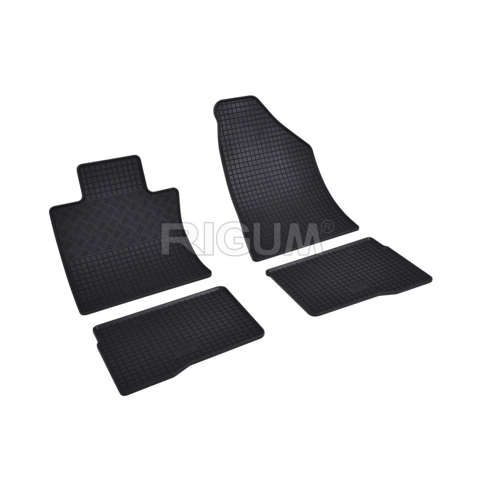 Car rubber mats black SSANG YONG KORANDO (2019-...) RIGUM  