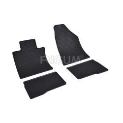 Car rubber mats black SSANG YONG KORANDO (2019-...) RIGUM  