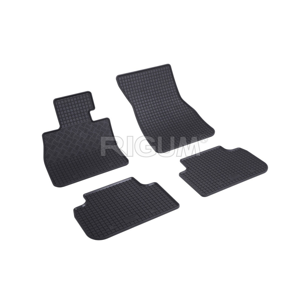 Car rubber floor mats black BMW 1 F40 (2020-...) RIGUM