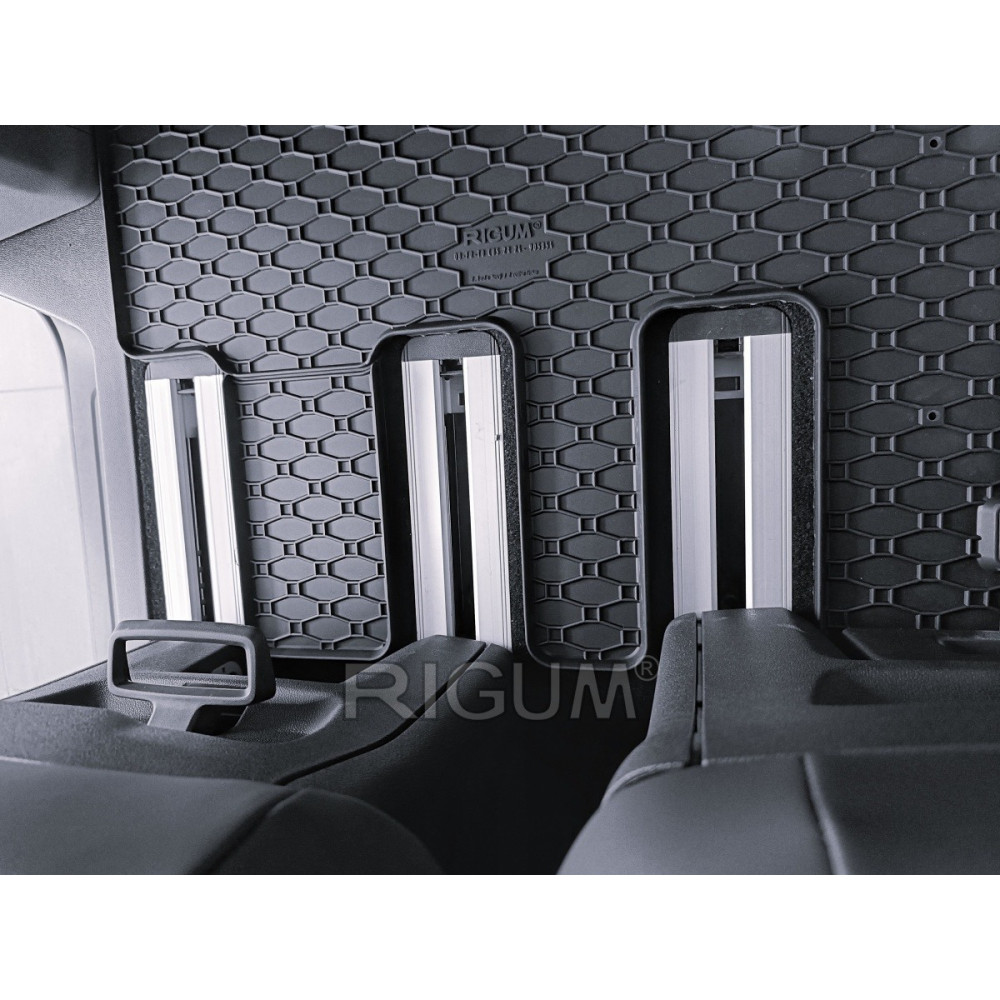 Car rubber mats FORD TOURNEO CUSTOM 2nd row (2024-...) RIGUM