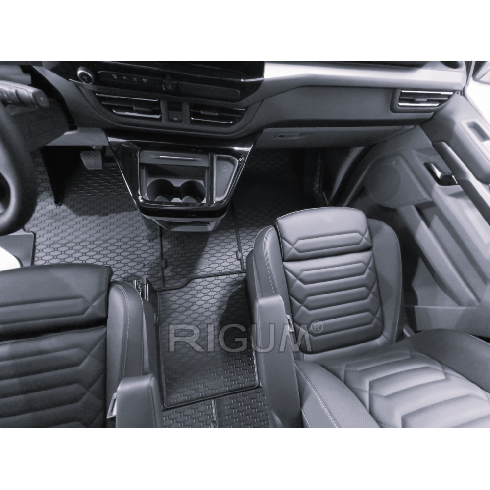 Car rubber mats FORD TOURNEO/TRANSIT CUSTOM (2s.)(2024-...) RIGUM