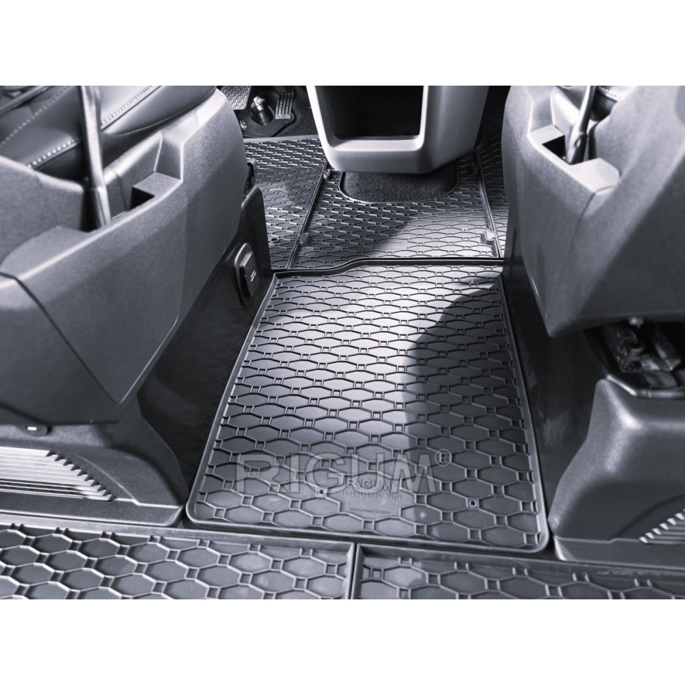 Car rubber mats FORD TOURNEO/TRANSIT CUSTOM (2s.)(2024-...) RIGUM