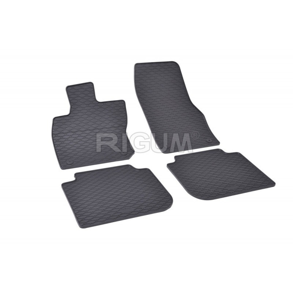 CAR RUBBER FLOOR MATS BLACK SKODA KODIAQ (2024-...) RIGUM