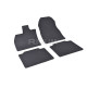 CAR RUBBER FLOOR MATS BLACK TOYOTA bZ4X (2022-...) RIGUM