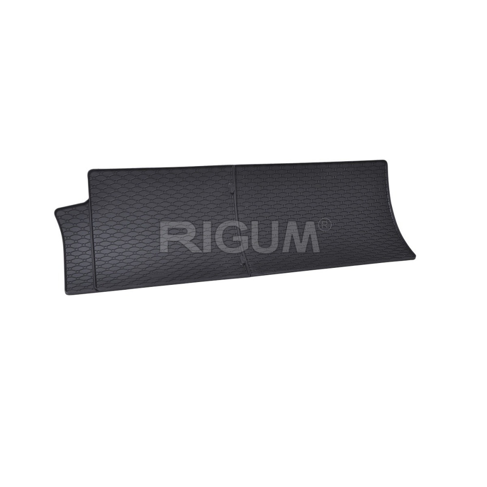 CAR RUBBER FLOOR MATS BLACK FORD TRANSIT CUSTOM 2nd row (2024-...) RIGUM