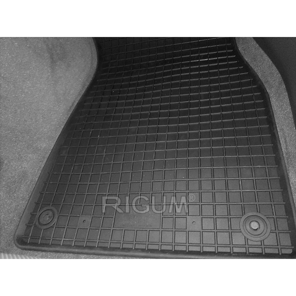 CAR RUBBER FLOOR MATS BLACK AUDI A7 (2018-...) RIGUM
