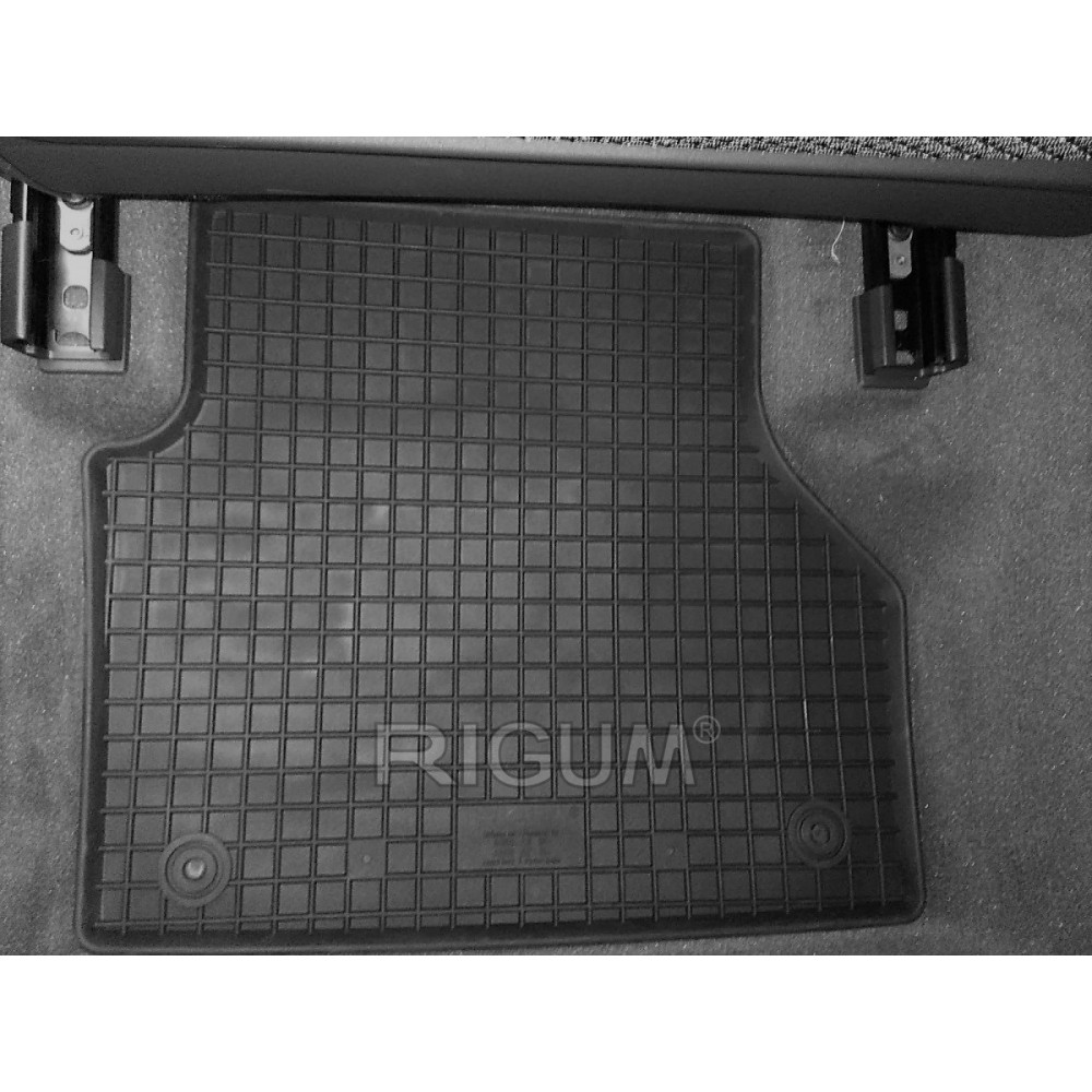 CAR RUBBER FLOOR MATS BLACK AUDI A6 (2018-...) RIGUM