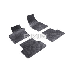 ALFOMBRILLAS DE GOMA NEGRAS PARA COCHE AUDI Q3 (2011-2018) RIGUM