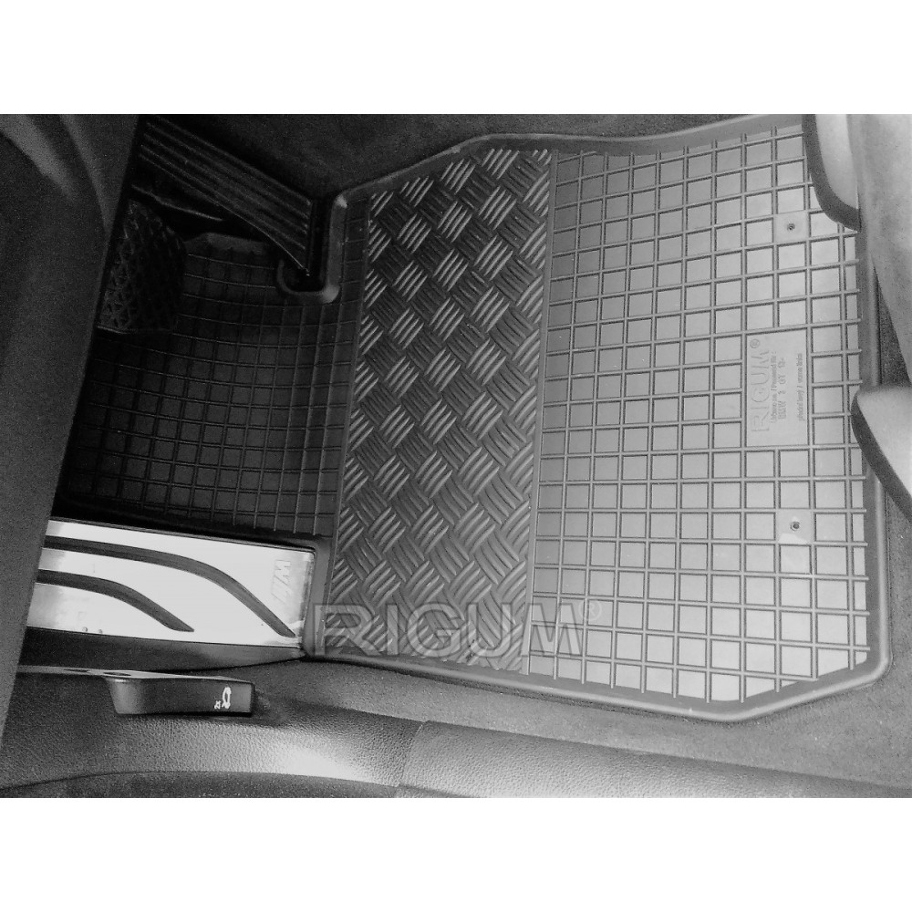 CAR RUBBER FLOOR MATS BLACK  BMW 3 GT F34 (2013-2020) RIGUM