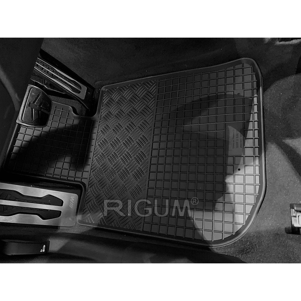 CAR RUBBER FLOOR MATS BLACK BMW 3 G20/G21 (2018-...) RIGUM