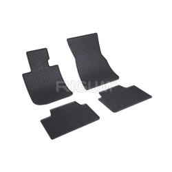 CAR RUBBER FLOOR MATS BLACK BMW 3 G20/G21 (2018-...) RIGUM