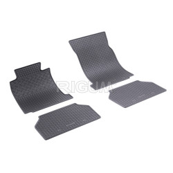 CAR RUBBER FLOOR MATS BLACK BMW 5 E39 (1996-2003) RIGUM