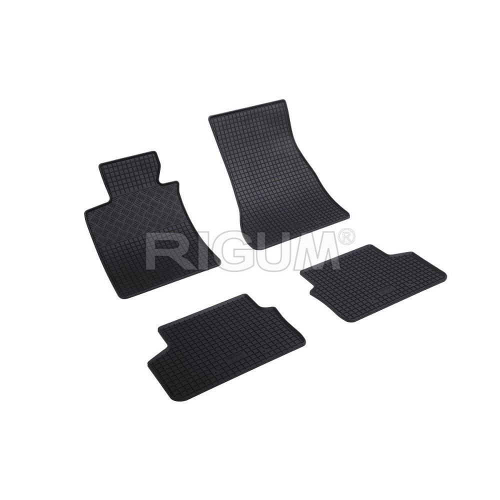 CAR RUBBER FLOOR MATS BLACK BMW 5 G30/G31 (2017-...) RIGUM