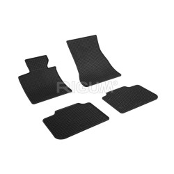 CAR RUBBER FLOOR MATS BLACK BMW 6 GT G32 (2018-...) RIGUM