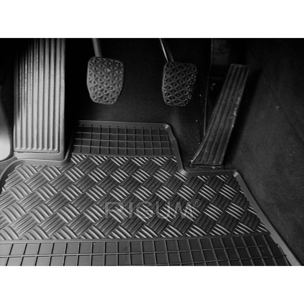 CAR RUBBER FLOOR MATS BLACK BMW X5 E53 (1999-2006) RIGUM