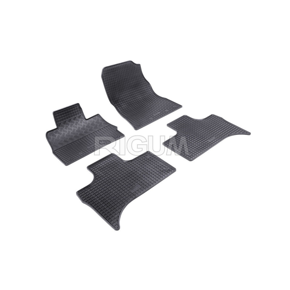 CAR RUBBER FLOOR MATS BLACK BMW X5 E53 (1999-2006) RIGUM