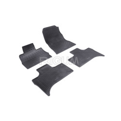 CAR RUBBER FLOOR MATS BLACK BMW X5 E53 (1999-2006) RIGUM
