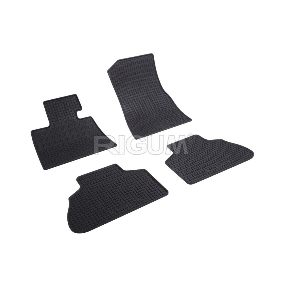 CAR RUBBER FLOOR MATS BLACK BMW X5 G05 (2018-...) RIGUM