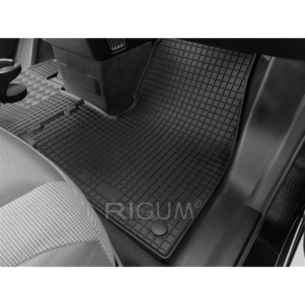 CAR RUBBER FLOOR MATS BLACK BMW i3 (2013-...) RIGUM