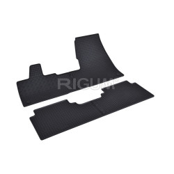 CAR RUBBER FLOOR MATS BLACK BMW i3 (2013-...) RIGUM