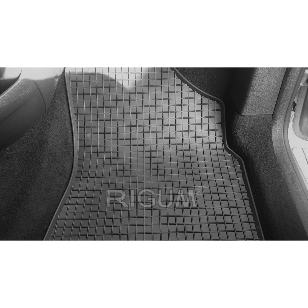CAR RUBBER FLOOR MATS BLACK CITROEN BERLINGO (2008-2018) RIGUM