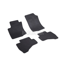 ALFOMBRILLAS DE GOMA NEGRAS PARA COCHE CITROEN C1 (2014-...) RIGUM