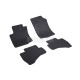 CAR RUBBER FLOOR MATS BLACK CITROEN C1 (2014-...) RIGUM