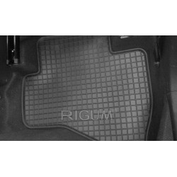 CAR RUBBER FLOOR MATS BLACK PEUGEOT 108 (2014-...) RIGUM