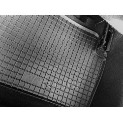 CAR RUBBER FLOOR MATS BLACK  CITROEN C4 (2004-2010) RIGUM