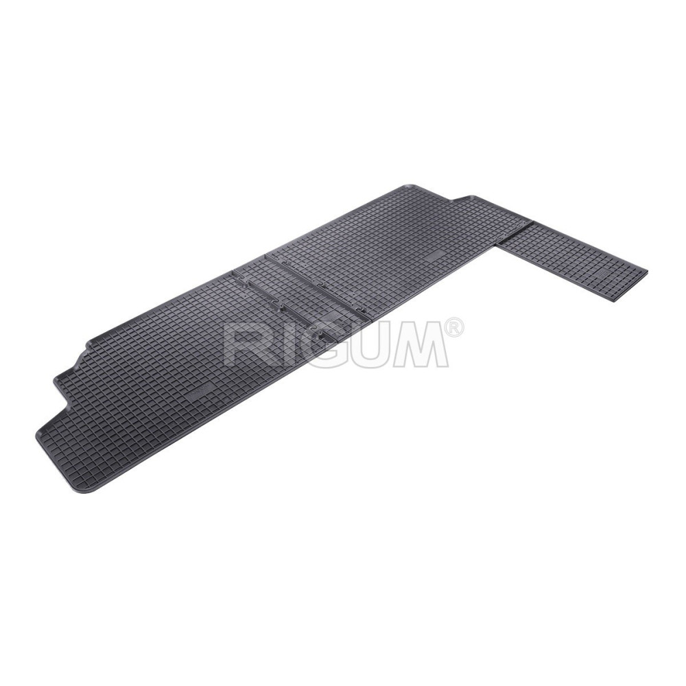 CAR RUBBER FLOOR MATS BLACK FIAT SCUDO 2.ROW (2007-2016) RIGUM