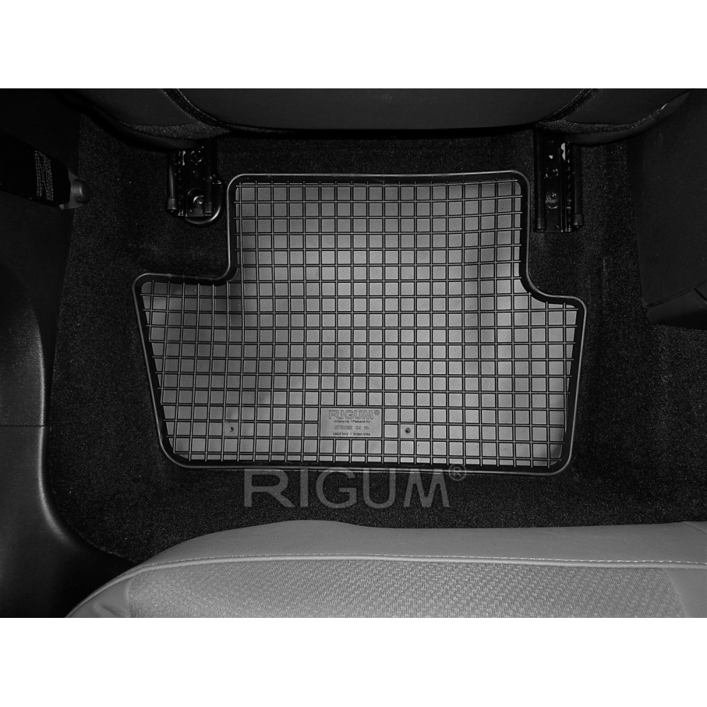 CAR RUBBER FLOOR MATS BLACK CITROEN C4 (2010-2018) RIGUM