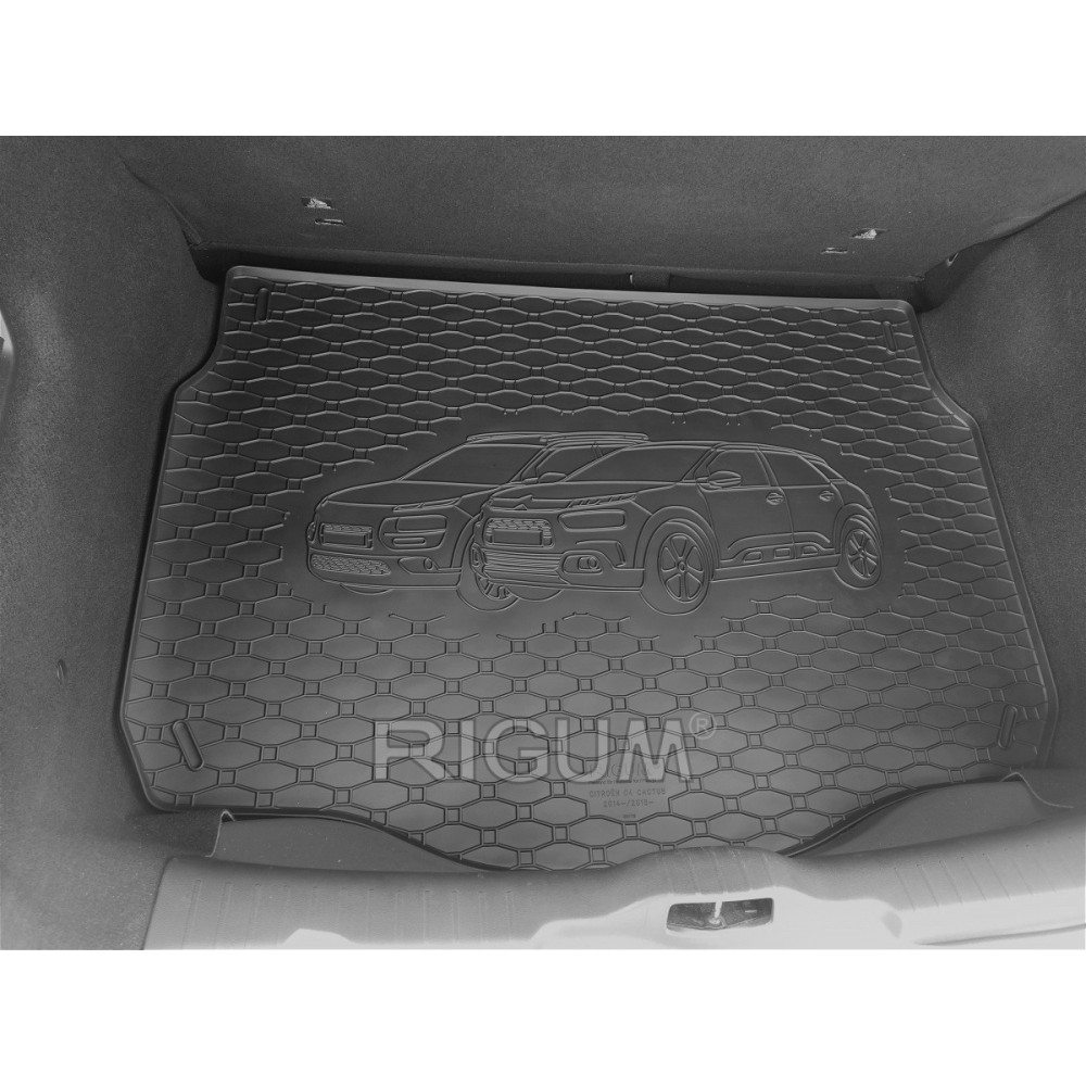 CAR RUBBER TRUNK MAT CITROEN C4 CACTUS (2014-…) RIGUM