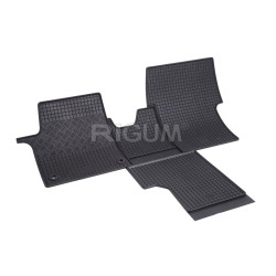 ALFOMBRILLAS DE GOMA PARA COCHE NEGRAS TOYOTA PROACE VERSO (2s.) + TUNEL (2016-...) RIGUM