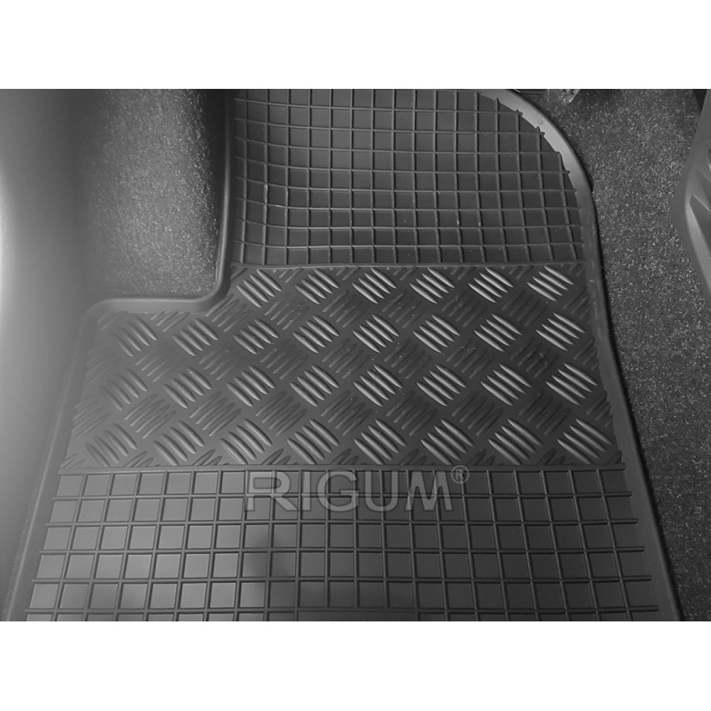 CAR RUBBER FLOOR MATS BLACK FORD KA (2008-...) RIGUM