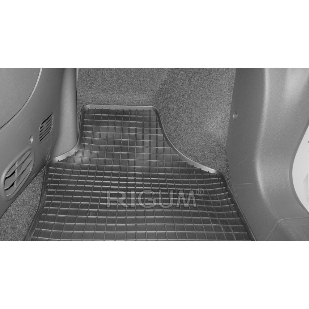 CAR RUBBER FLOOR MATS BLACK FORD KA (2008-...) RIGUM