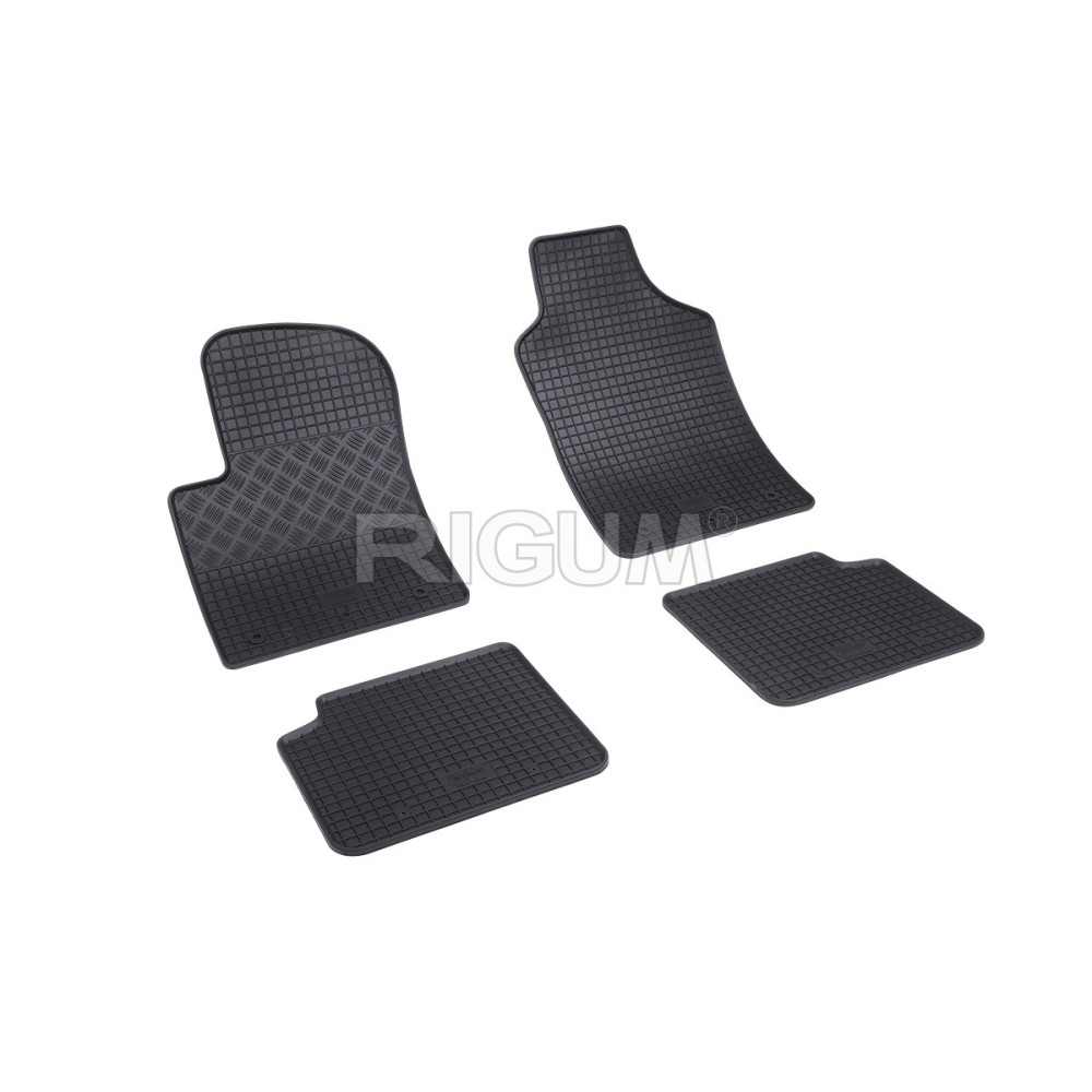 CAR RUBBER FLOOR MATS BLACK FORD KA (2008-...) RIGUM