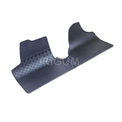 CAR RUBBER FLOOR MATS BLACK PEUGEOT EXPERT 1.ROW (2007-2016) RIGUM