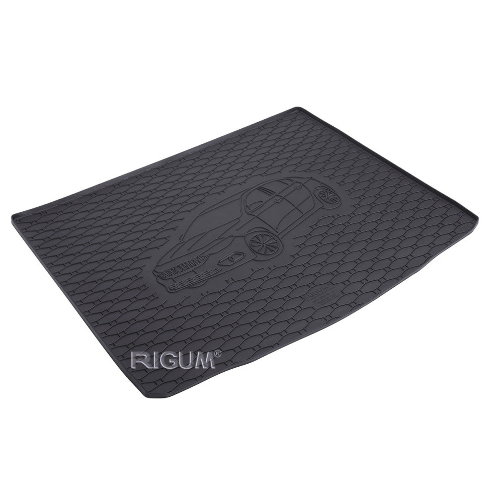 CAR RUBBER TRUNK MAT FIAT TIPO HB WITH FULL SIZE SPARE WHEEL (2016-...) RIGUM